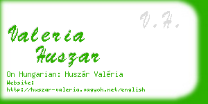 valeria huszar business card
