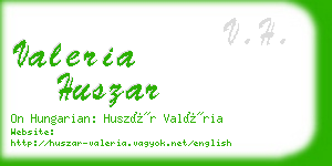 valeria huszar business card